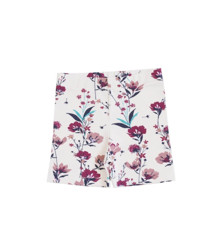 Baby shorts - creme m. blomster - Petitflora
